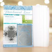 parchment lace magazine vol 2 with birdhouse parchment grid and 5 shee ...