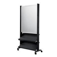Paperflow Literature Display Mobile Stand with Two Shelves and A1