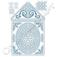 Parchment Lace Birdhouse A6 Grid 388921