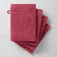 Pack of 4 Cotton Wash Mitts, 600 g/m²