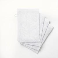 Pack of 4 Cotton Wash Mitts, 500g/m²