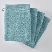 Pack of 4 Plain Organic Cotton Towelling Wash Mitts