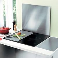 Pack of 2 Brushed Stainless Steel Hob Protectors