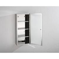 Palma Single Door Narrow 25cm Wide by 60cm Tall Mirror Bathroom Cabinet