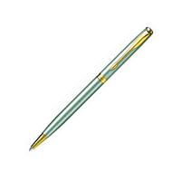 Parker Sonnet Slim Stainless Steel Gold Trim Ball Pen
