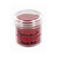 papermania embossing powder tinsel red 1 oz