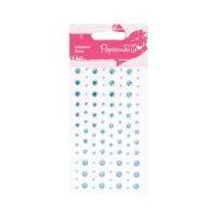 papermania blue adhesive gems