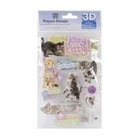 Paperhouse 3D Here Kitty Stickers