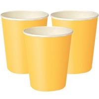 Paper Party Cups Sunflower Yellow