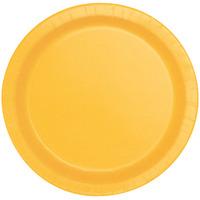 Paper Party Plates Sunflower Yellow