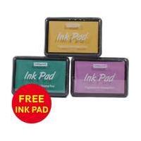 Pastel Pigment Ink Pads 3 Pack 10 x 7 cm