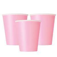 Pale Pink Big Value Paper Party Cups