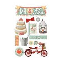 Paperhouse 3D Mr and Mrs Stickers