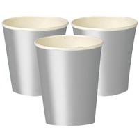 Paper Party Cups Silver