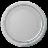 Paper Party Plates Silver