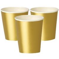 Paper Party Cups Gold