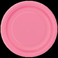 Paper Party Plates Bright Pink