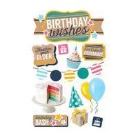 Paperhouse 3D Birthday Wishes Stickers