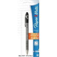 Papermate Flexgrip Retractable Ballpoint Black PenBlister Card