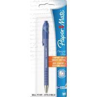 Papermate Flexgrip Retractable Ballpoint Blue PenBlister Card S0300535