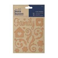 papermania bare basics cork stickers 17 pieces