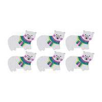 Pa Rom Pa Pompom Polar Bear Wooden Toppers 6 Pack