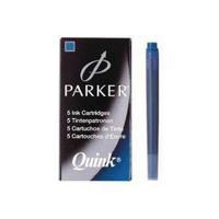 Parker Blue Quink Permanent Ink Cartridge Pack of 60 S0881580