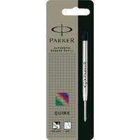 Parker Quink Ballpoint Pen Refill Medium Black Blister Pack of 12