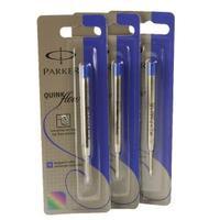 Parker Quink Ballpoint Pen Refill Medium Blue Blister Pack of 12