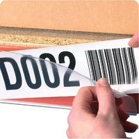 Pack of 100 25mm x 100mm Adhesive Clear Ticket Holders