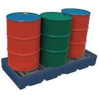 Pallet Sump Poly 2 Drum Capacity Blue 321622