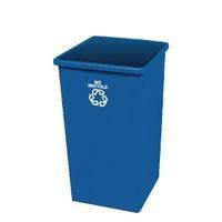 paper recycling bin base 1325l blue 324161 lid not included