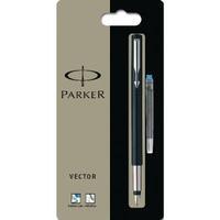Parker Black Vector Fountain Pens Standard Pack of 6 S0881040