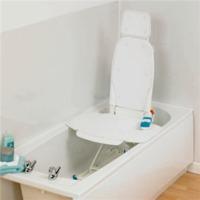 patterson medical bathmaster bathlift with white covers