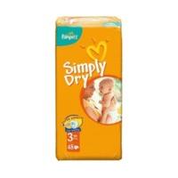 Pampers Simply Dry Size 3 (4-9 kg)