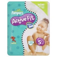 Pampers Active Fit Dry Max 5+ Junior Plus 13-27kg/29-60lbs x 25