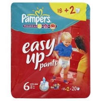 Pampers Easy Up Pants 6 Extra Large 16kg+/35lbs+ x 19