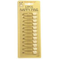Pack Of 12 Classic Nappy Pins