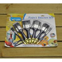 pack of 10 paint brushes by kingfisher