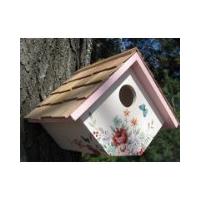 Pastel Bouquet Wren Birdhouse