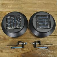 Pack of 2 Gutter Lights Black (Solar) by Kingfisher