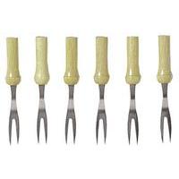 Pack Of 6 Corn Cob Barbeque Forks