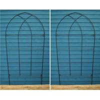 Pack of 2 Gothic Design Metal Trellis (150cm x 80cm) by Gardman