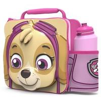 Paw Patrol Pink Skye 3d Thermal Lunch Bag With Sports Bottle