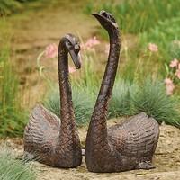 Pair of Swan Sculptures