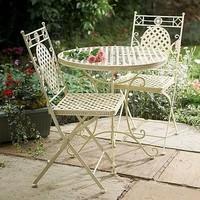 Pair of Latticework Chairs & Table