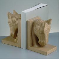 Paper Mache Book Ends Horse Heads