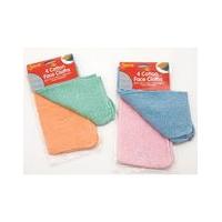 Pack Of 4 Cotton Face Cloths