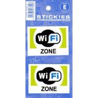 Pack Of 2 Wifi Zone Stickers