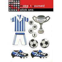 Paper Cellar Make It Yourself Stickers - Blue Football